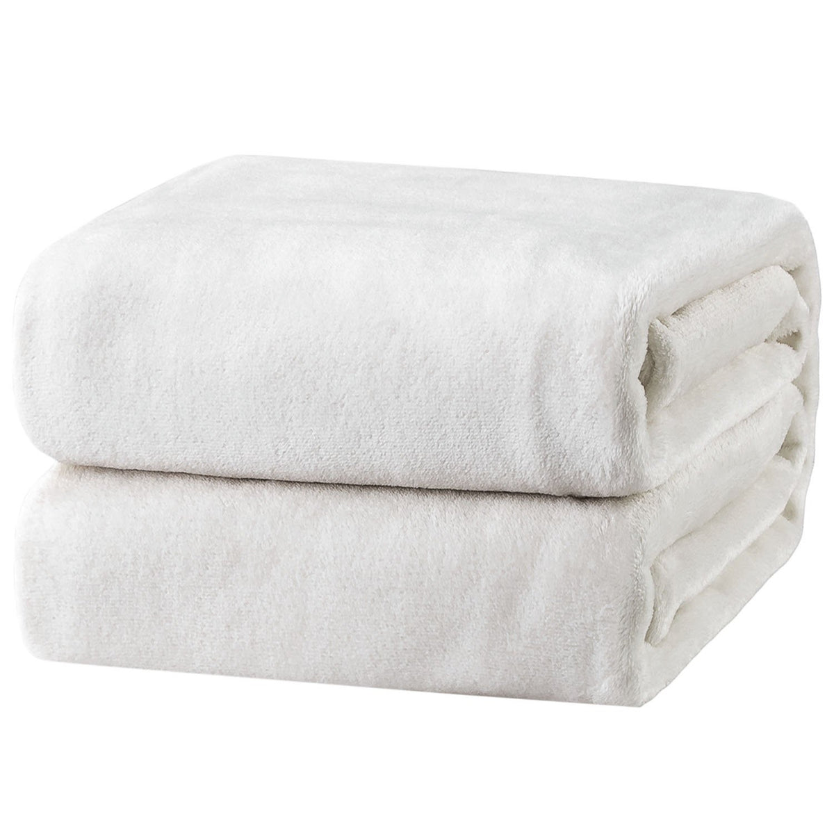 Bedsure couverture face avant blanche montrant douceur et style décoratif