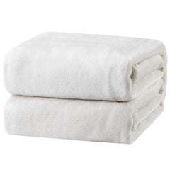 Bedsure couverture face avant blanche montrant douceur et style décoratif