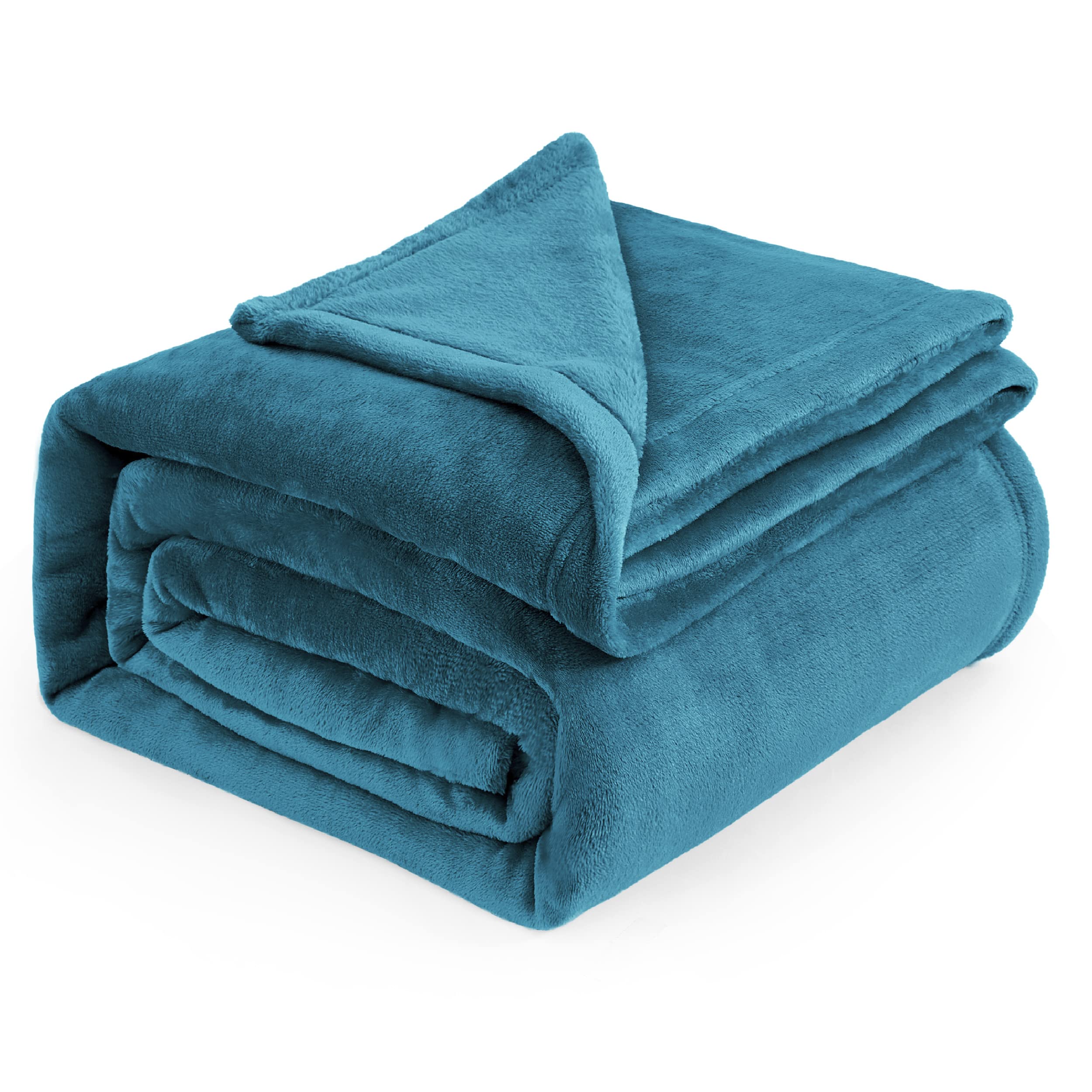 Bedsure couverture face entière teal montrant design et confort