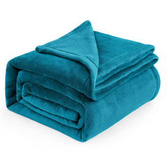 Bedsure couverture face entière teal montrant design et confort