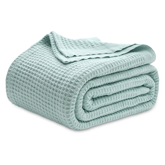 Bedsure couverture face plate montrant taille queen et finition élégante
