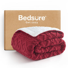 Bedsure couverture face sherpa moelleuse pour confort immédiat