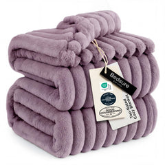 Bedsure couverture face avant violet clair, douceur instantanée