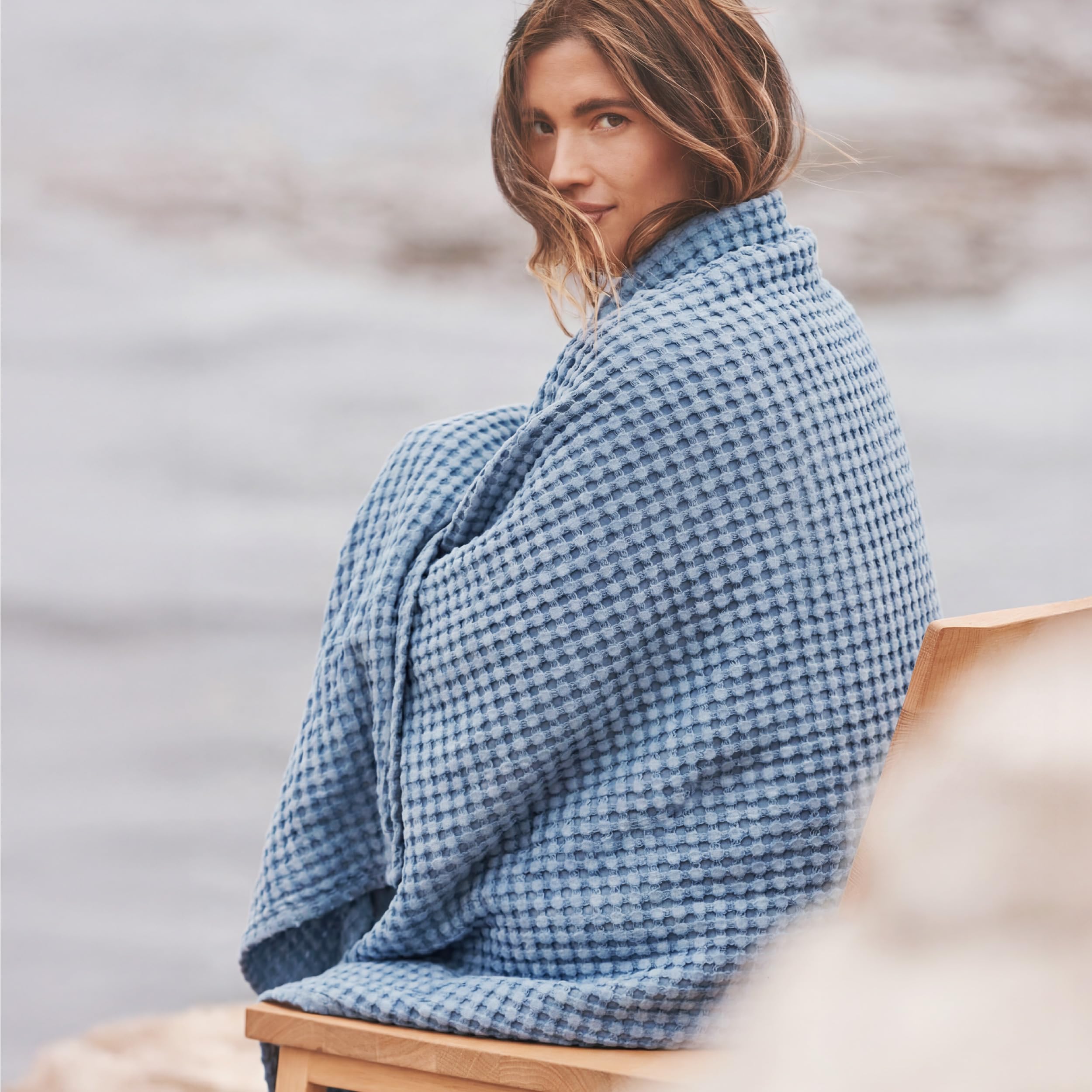 Bedsure coupe montrant fibre coton-rayon de bambou et gestion de l'humidité