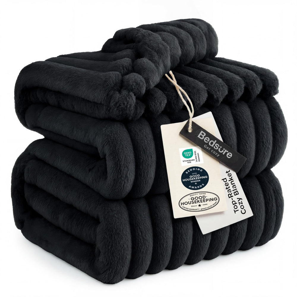 Bedsure couverture king face entière montrant taille et design pour plus de confort