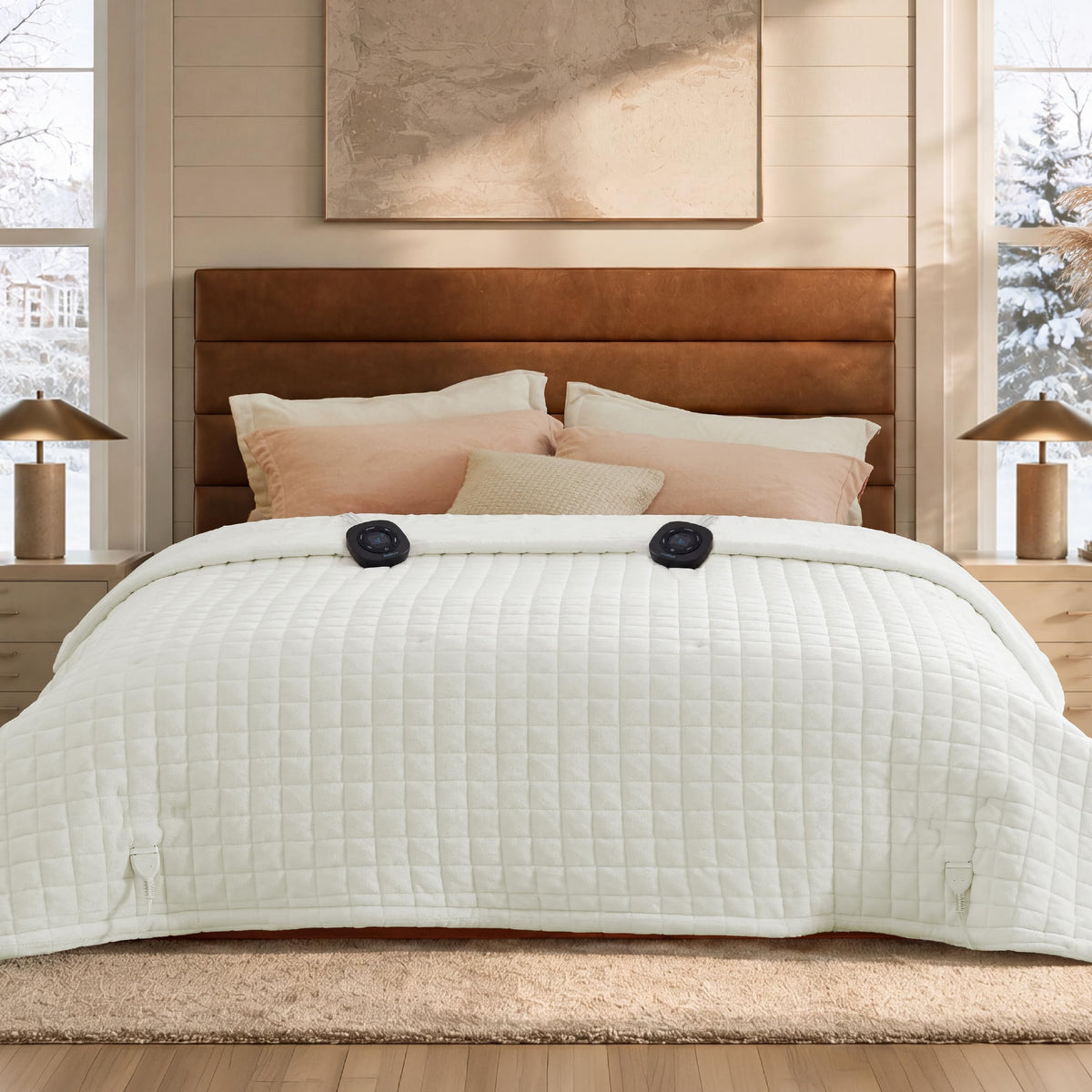 Bedsure couverture king face avant présentant l’élégance et la chaleur