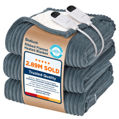 Bedsure couverture face avant montrant réglages et confort
