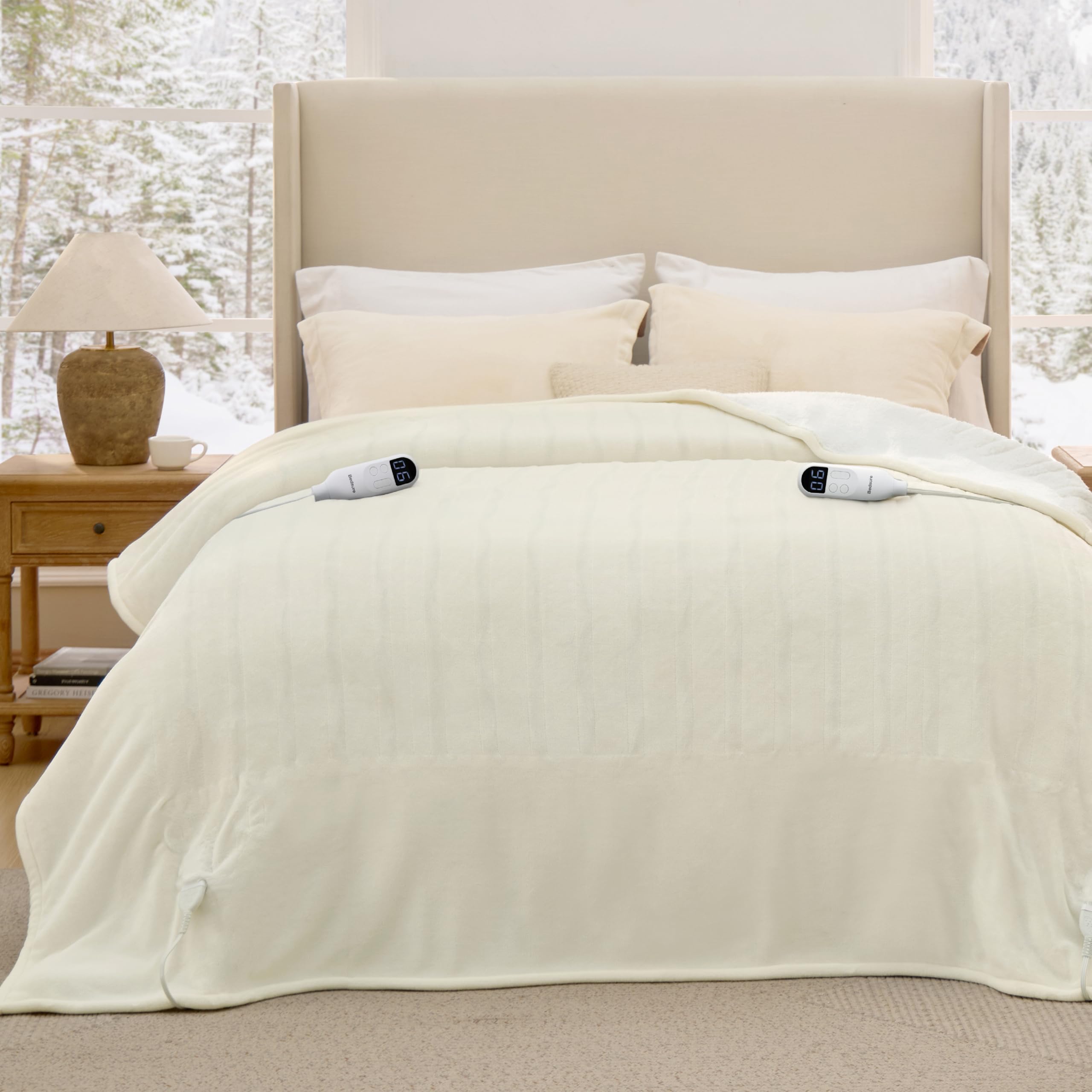 Bedsure couverture dans salon stylé montrant design et attrait cadeau
