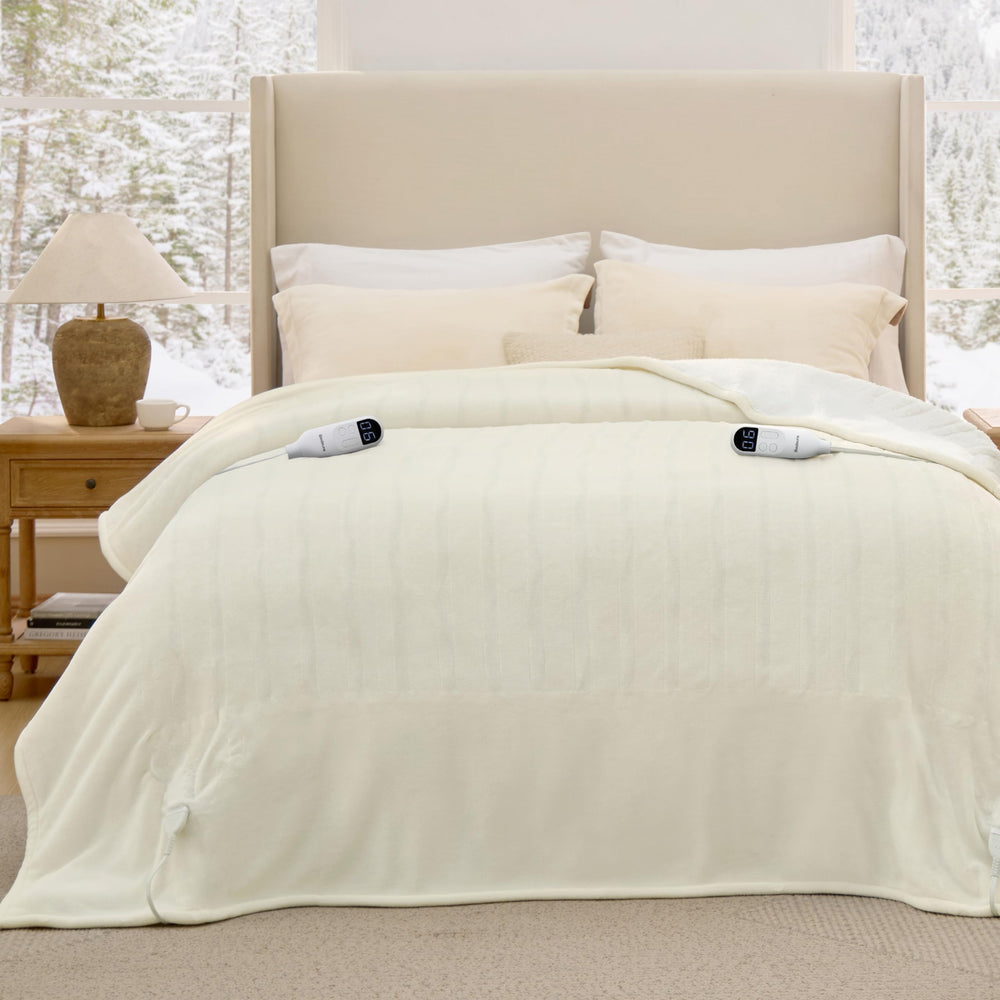 Bedsure couverture dans salon stylé montrant design et attrait cadeau