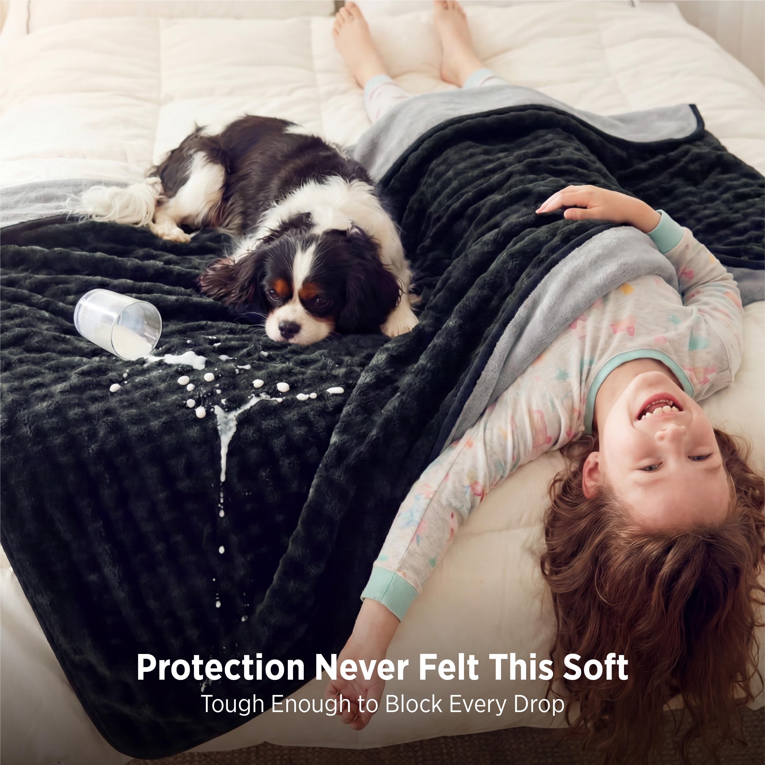 Bedsure couverture posée sur lit apporte protection et style