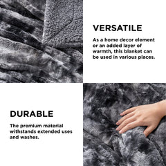Bedsure couverture déployée sur lit king montrant couverture généreuse