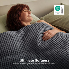 Bedsure couverture posée sur lit illustrant style et confort léger pour nuit