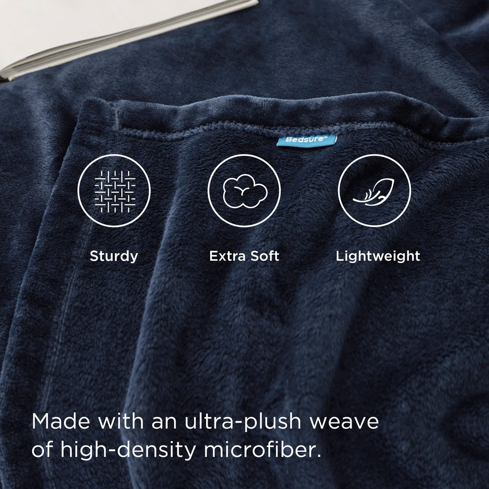 Bedsure couverture étalée sur lit twin offrant chaleur et dimension idéale