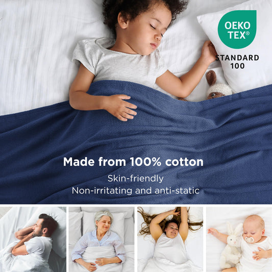 Gros plan du tissage chevron Bedsure montrant texture robuste et aspect élégant