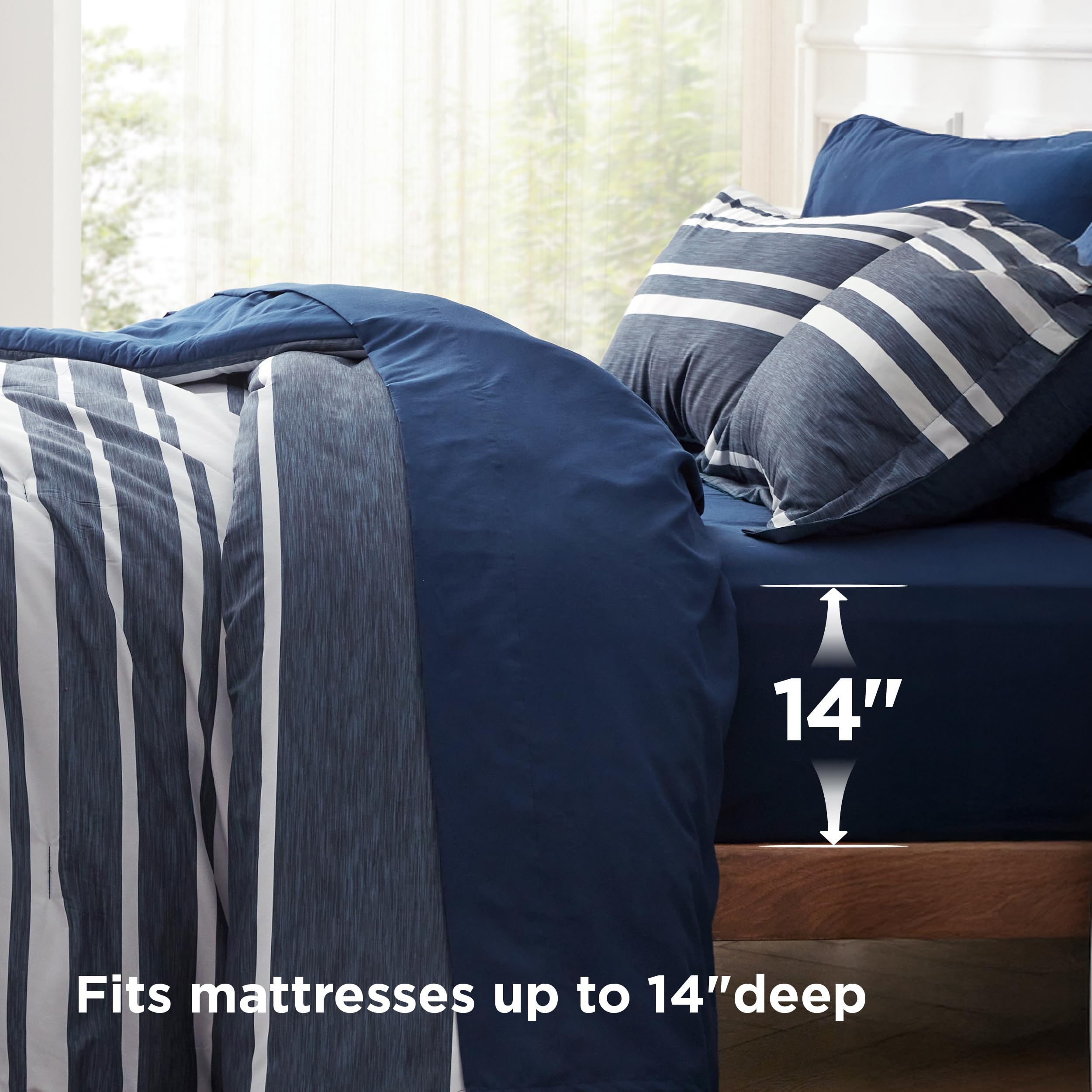 Bedsure détail du coin du drap-housse élastique, maintien optimal