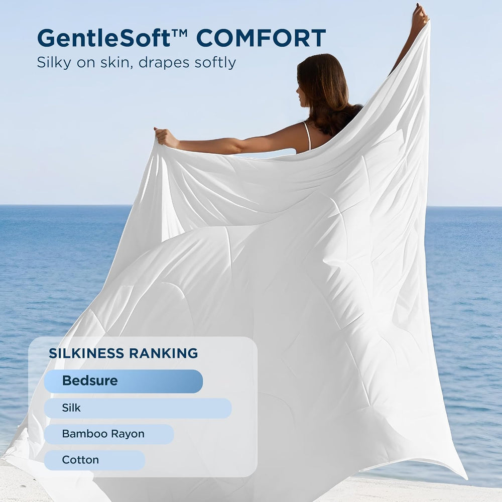 Bedsure détail des coins et couture assurant maintien du rembourrage durable