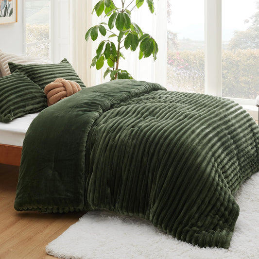 Bedsure gros détail côtelé montrant texture et élégance pratique