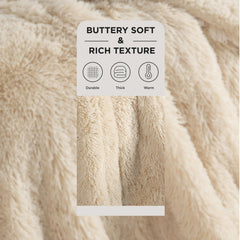 Bedsure gros plan fausse fourrure montrant douceur luxueuse