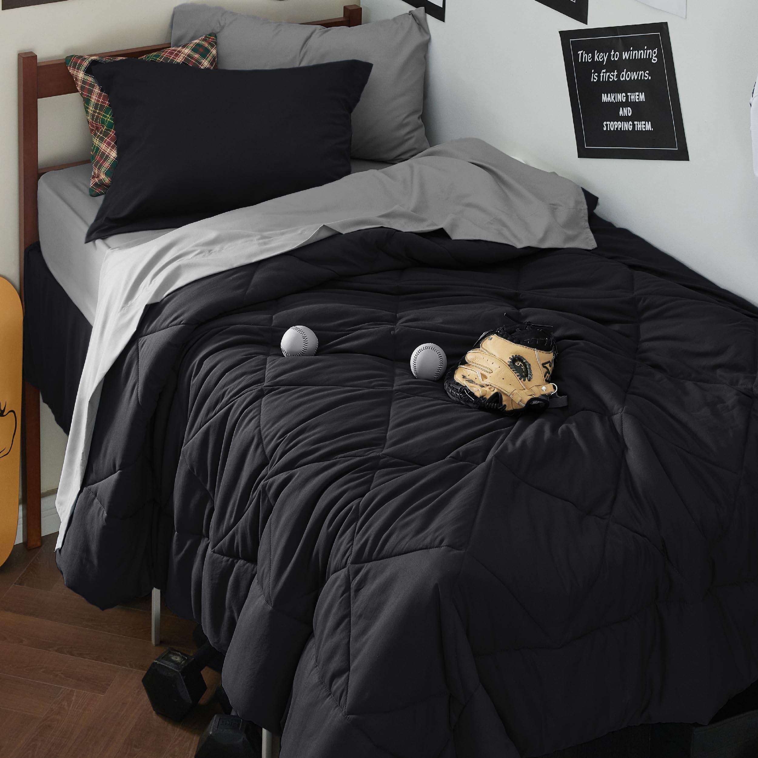 Bedsure gros plan du matelassage diamant assurant répartition uniforme du garnissage