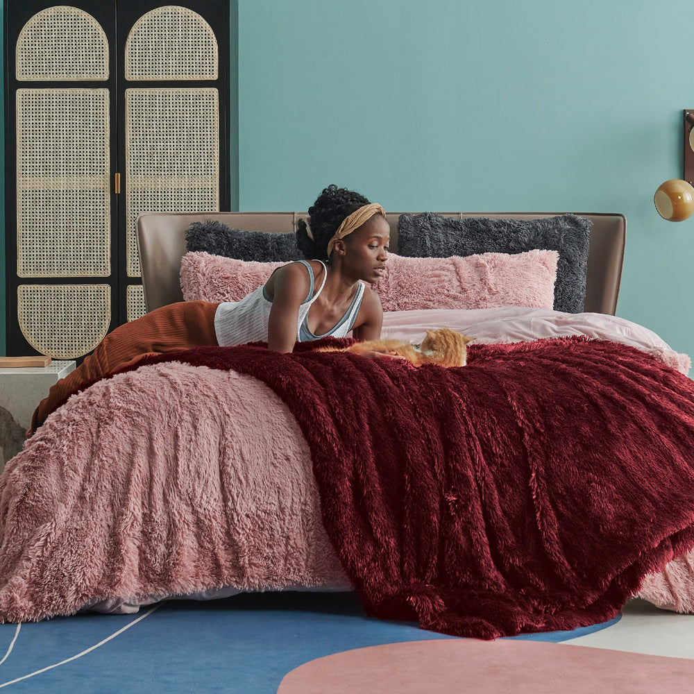 Bedsure détail Sherpa inférieur offrant chaleur et moelleux