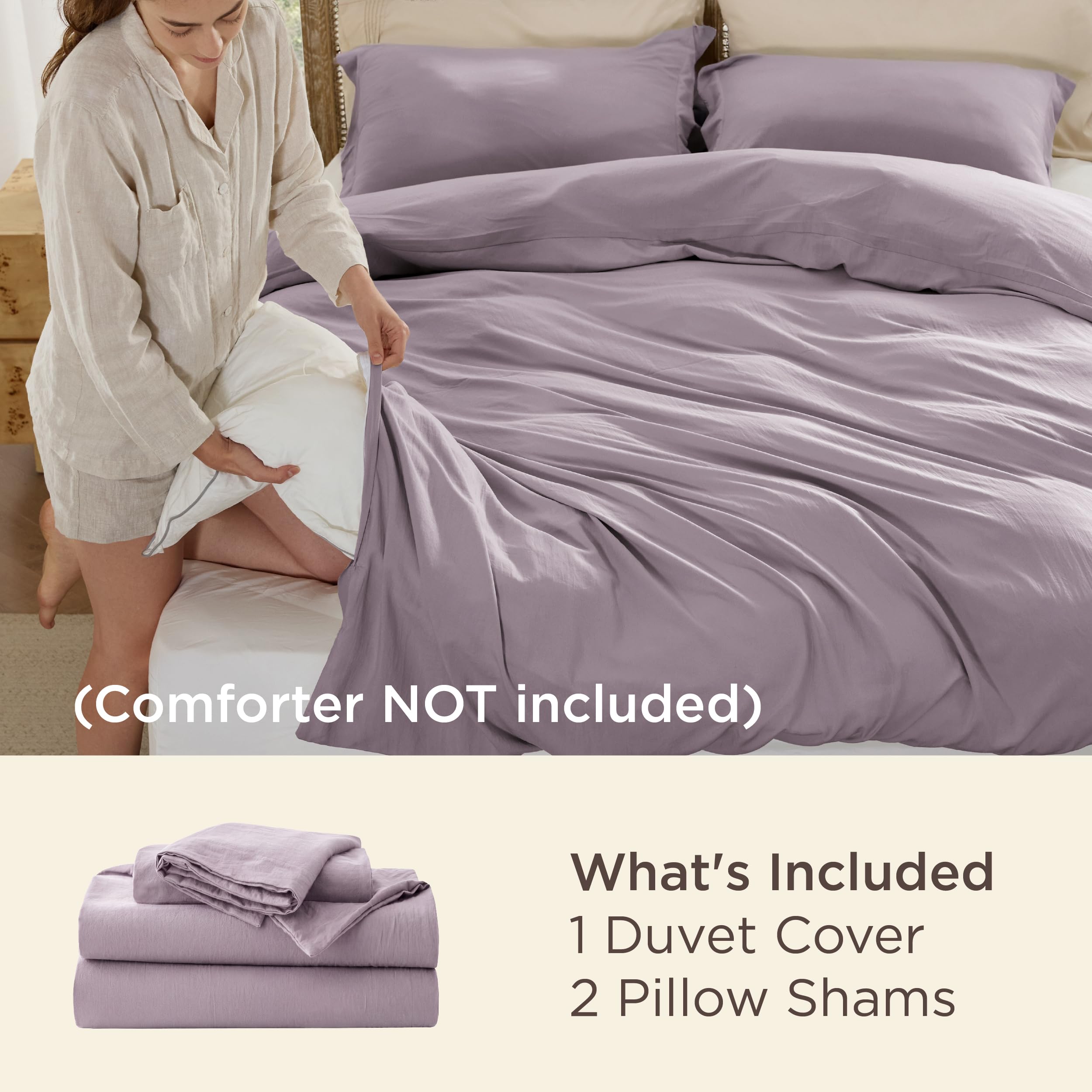 Bedsure gros plan texture coton‑like montrant douceur et confort