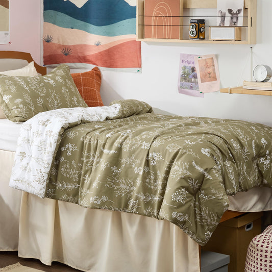 Bedsure gros plan du tissu floral montrant détails et finition pour une décoration raffinée