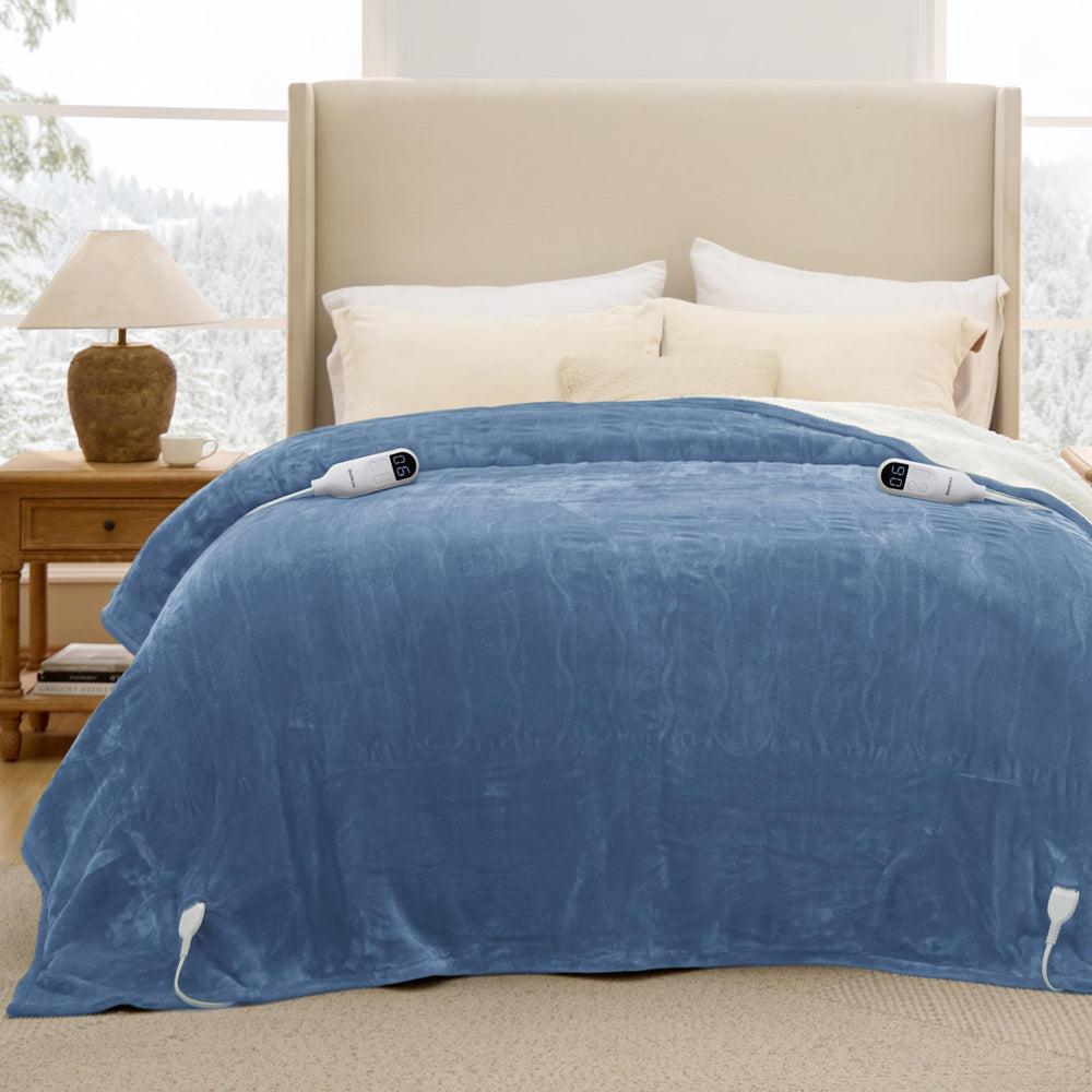 Bedsure détails coutures montrant finitions durables et résistance au lavage