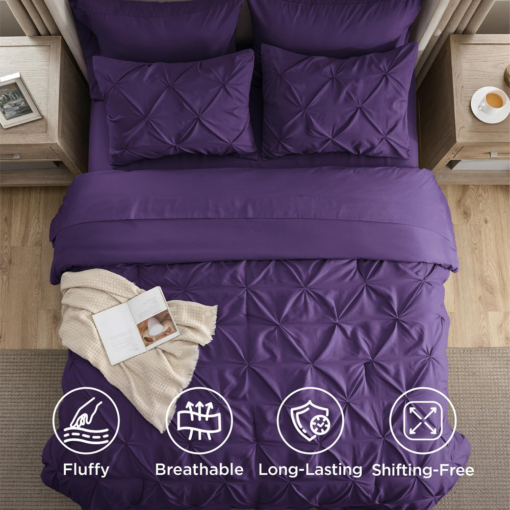 Bedsure détail des plis pincés apportant un look raffiné