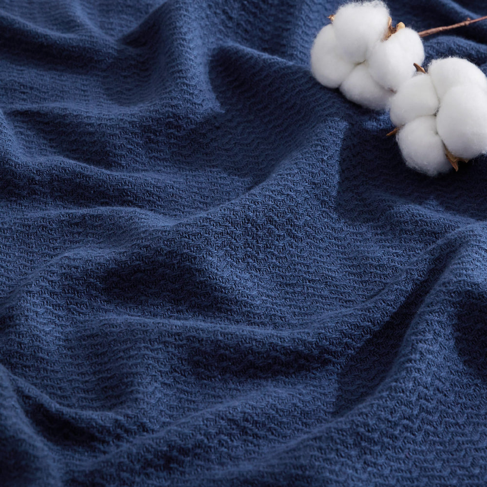 Bedsure vue avant packaging bleu marine, élégance et protection du produit