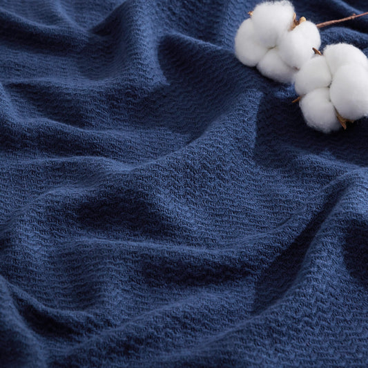 Bedsure vue avant packaging bleu marine, élégance et protection du produit