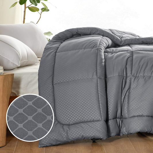Bedsure vue avant de la couette Twin XL dans son emballage, pratique pour déménagements