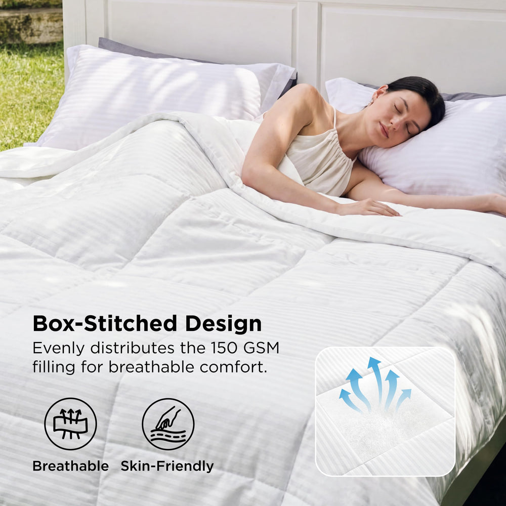 Bedsure couette sur lit queen 88x88 pour visualiser la taille adaptée