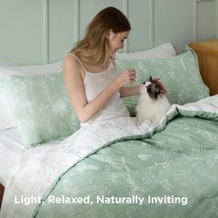 Bedsure texture du garnissage illustrant douceur et maintien