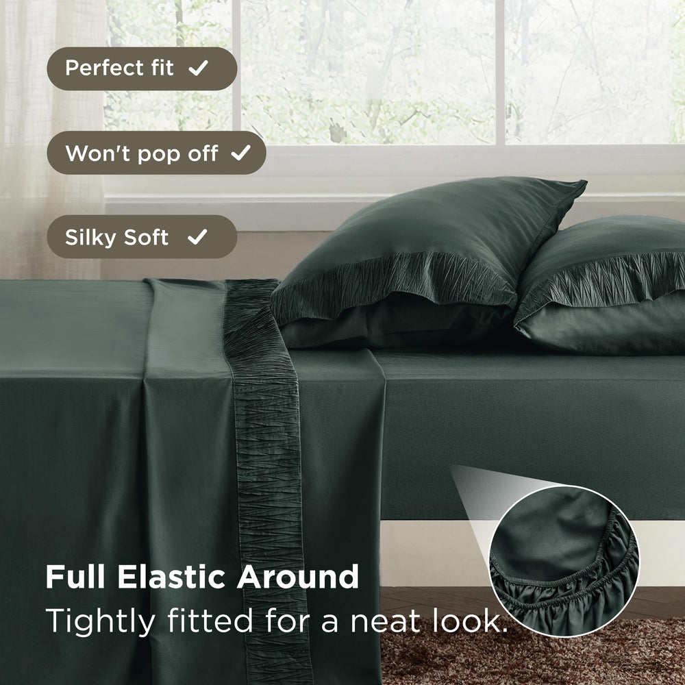 Bedsure parure posée sur lit double montrant confort et aspect soigné