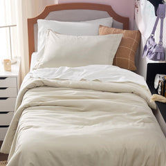 Bedsure drap-housse et drap plat montrant coupe ajustée et bonnet profond