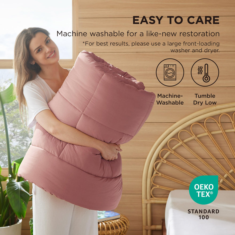 Bedsure couette posé sur lit queen, illustration du format 88x88