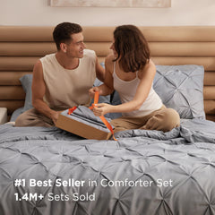 Bedsure draps avec plis pincés, design soigné et esthétique