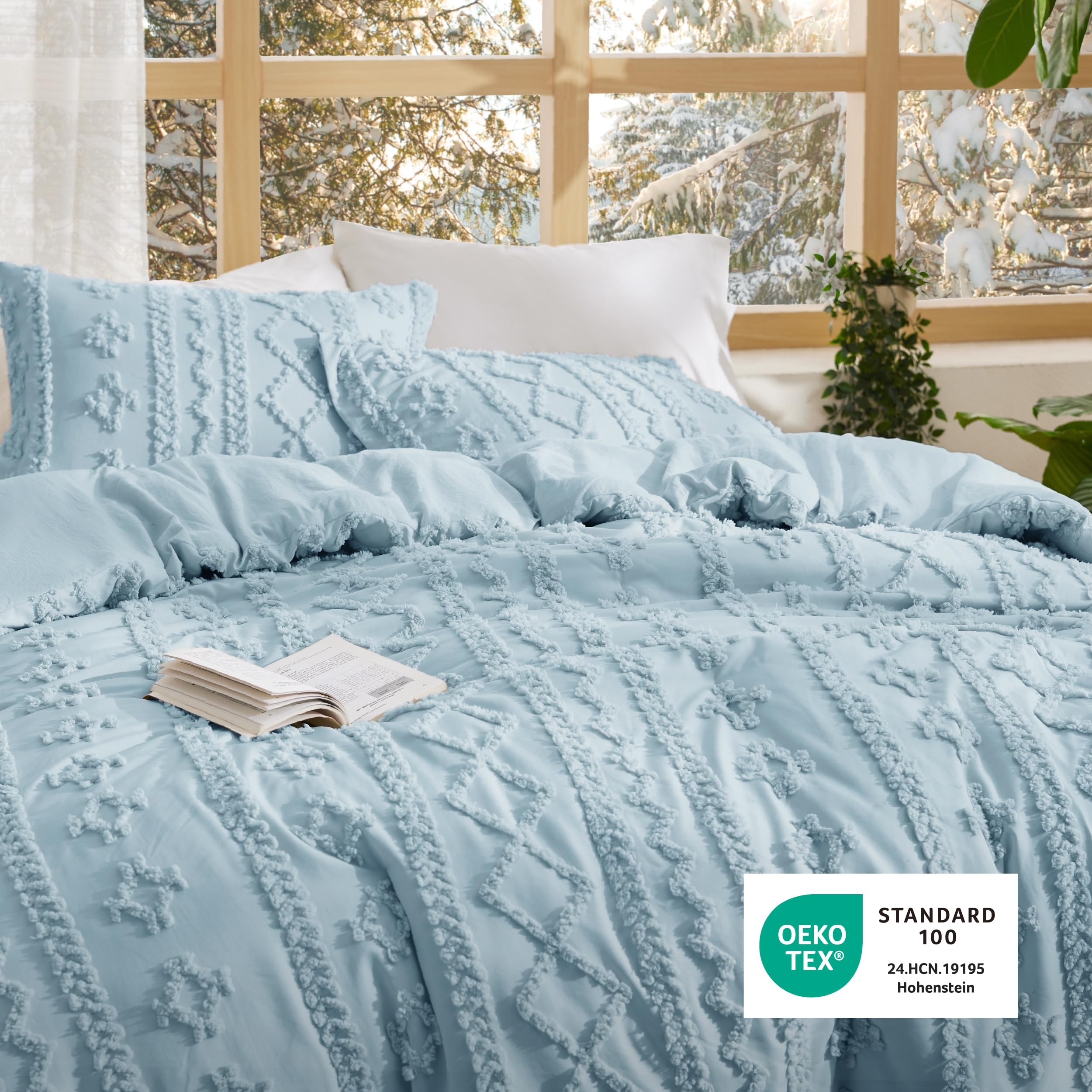 Bedsure comparaison d'échelle près d'une échelle montrant dimensions twin claires