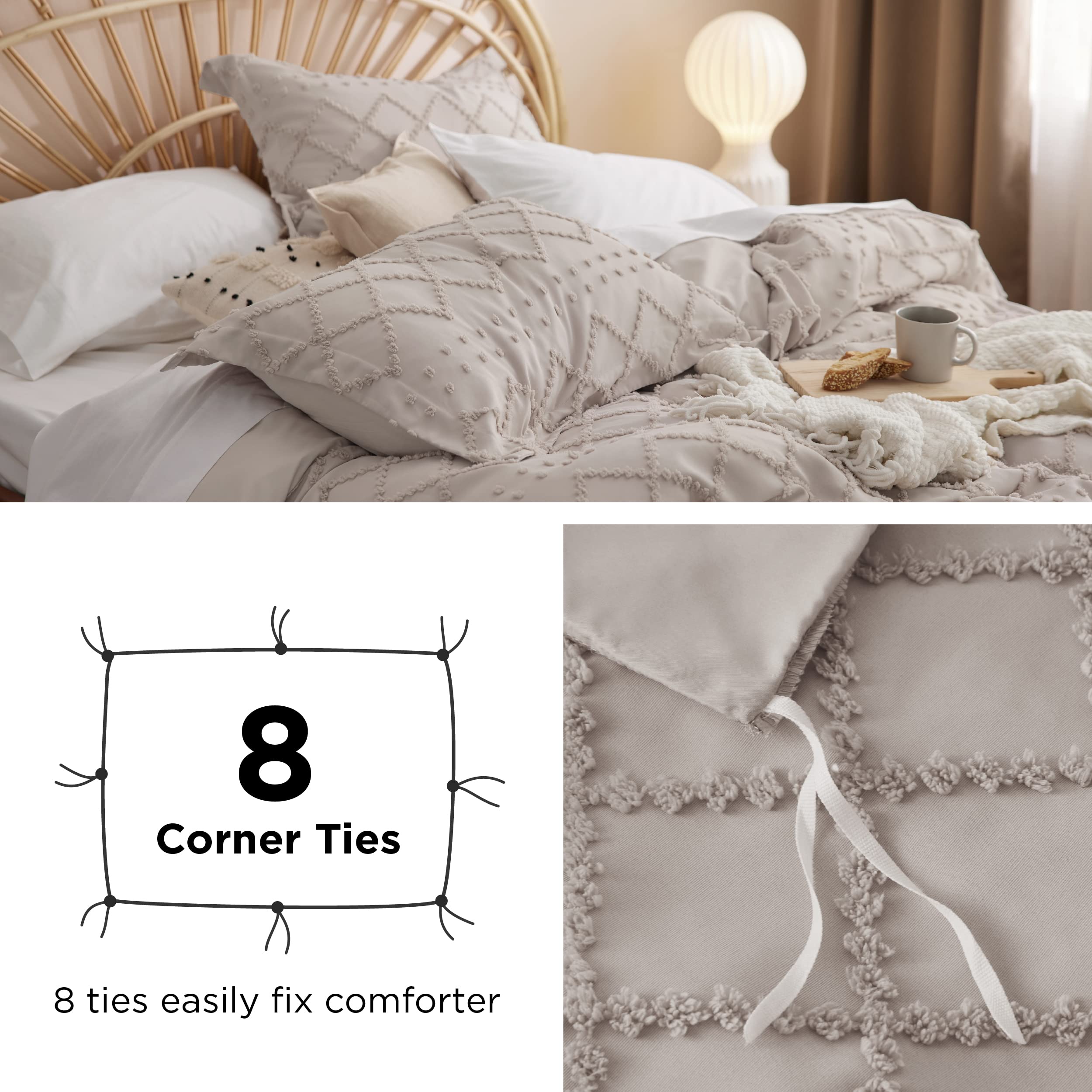 Bedsure comparaison d'échelle et tombé sur lit king pour choix de taille