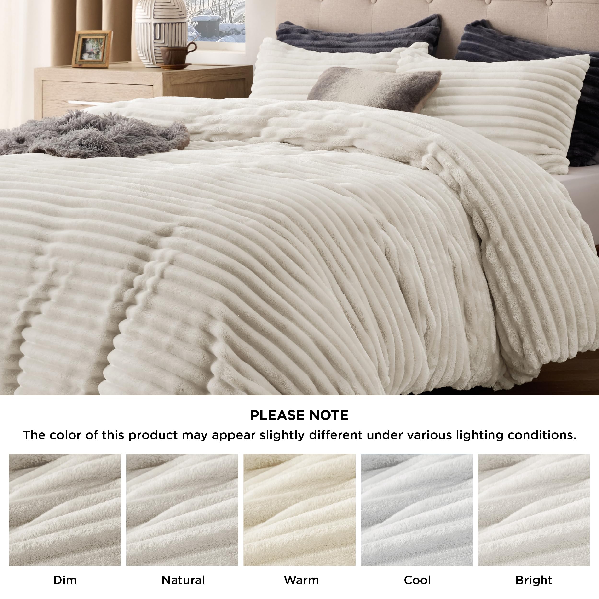 Bedsure comparaison taille montrant adéquation pour lit queen