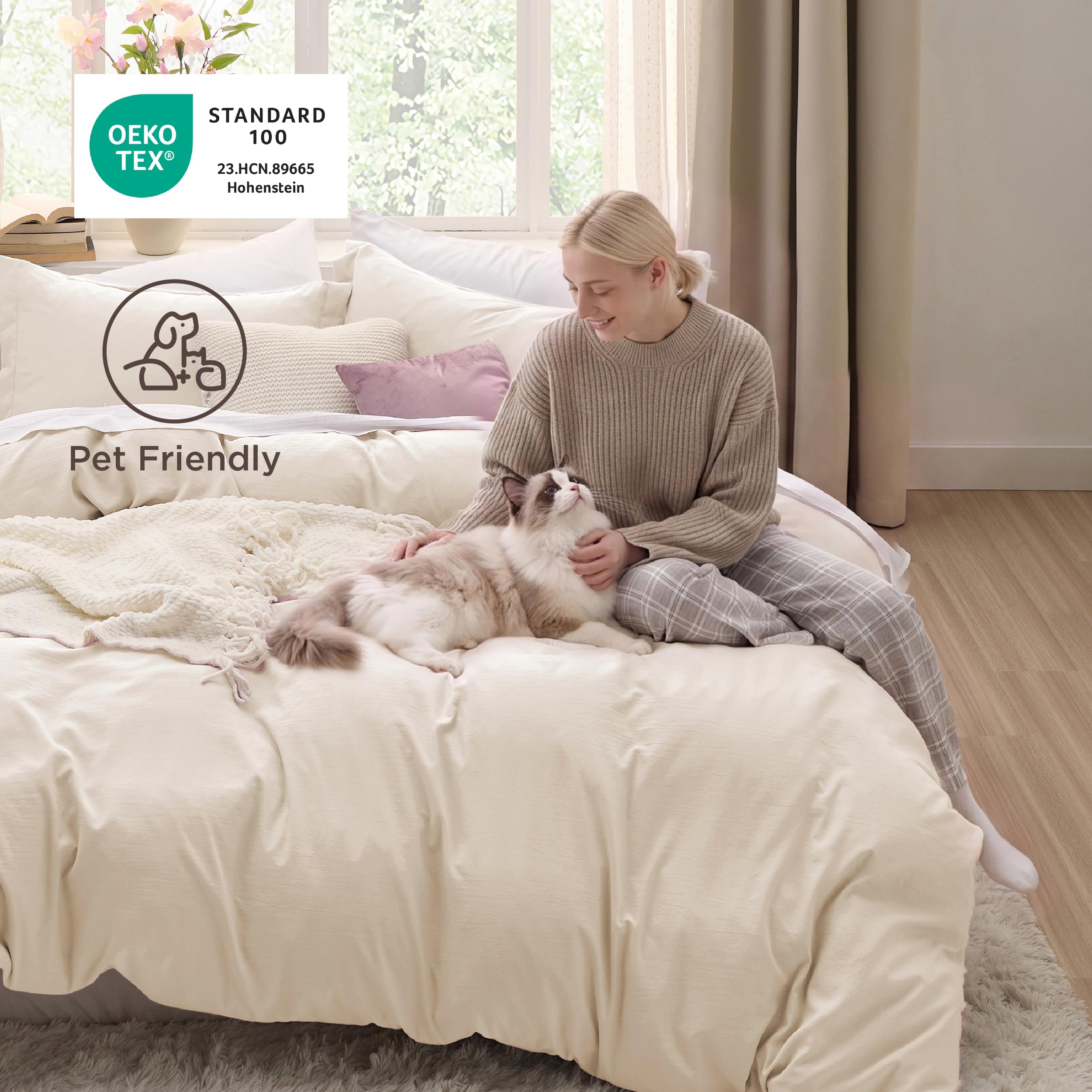 Bedsure comparaison taille montrant retombé adapté à un matelas king