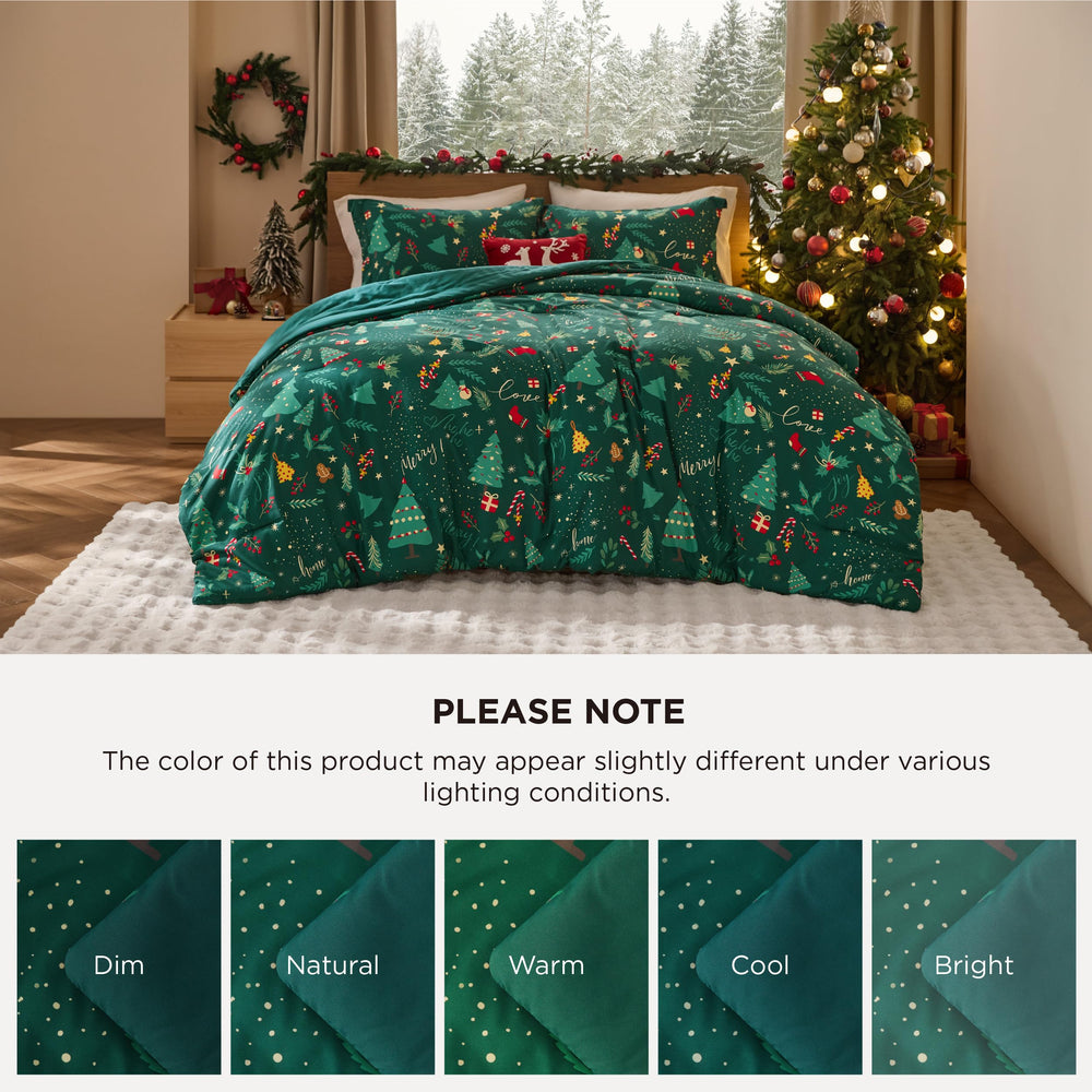 Bedsure comparaison d'échelle montrant dimensions 90" x 90" pour lit queen