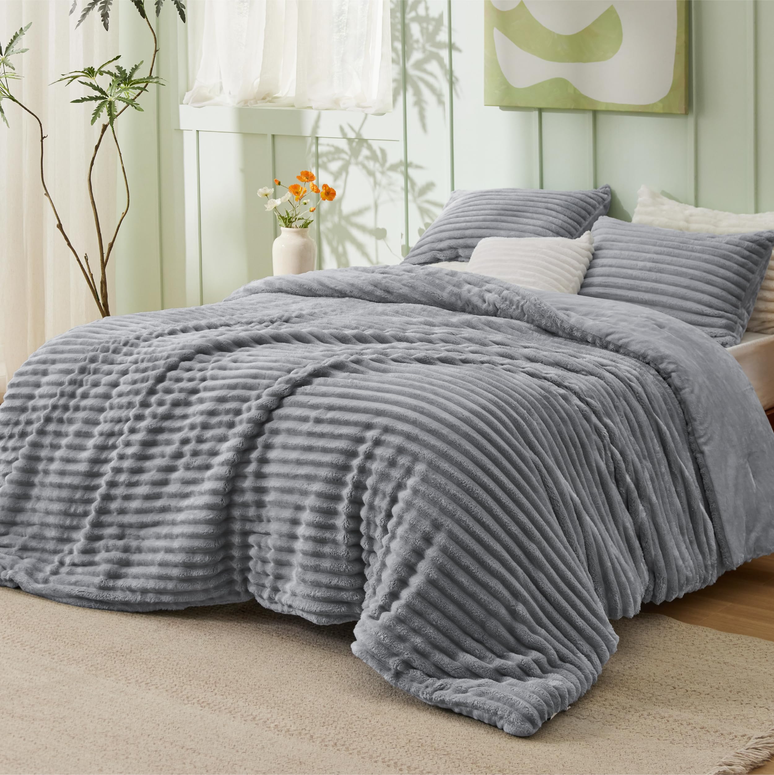 Bedsure comparaison taille montrant dimensions 90x90 pouces pour lit king