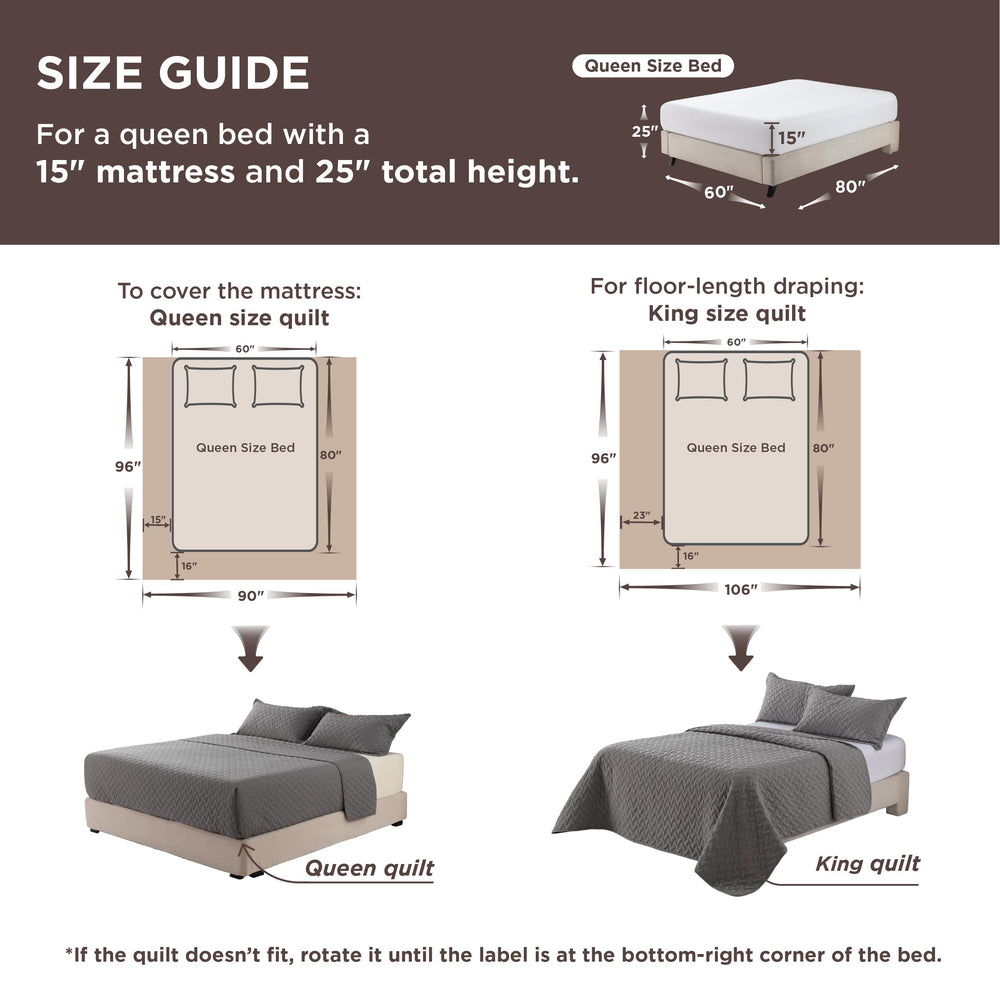 Bedsure couette à l'échelle pour visualiser taille et tombé généreux