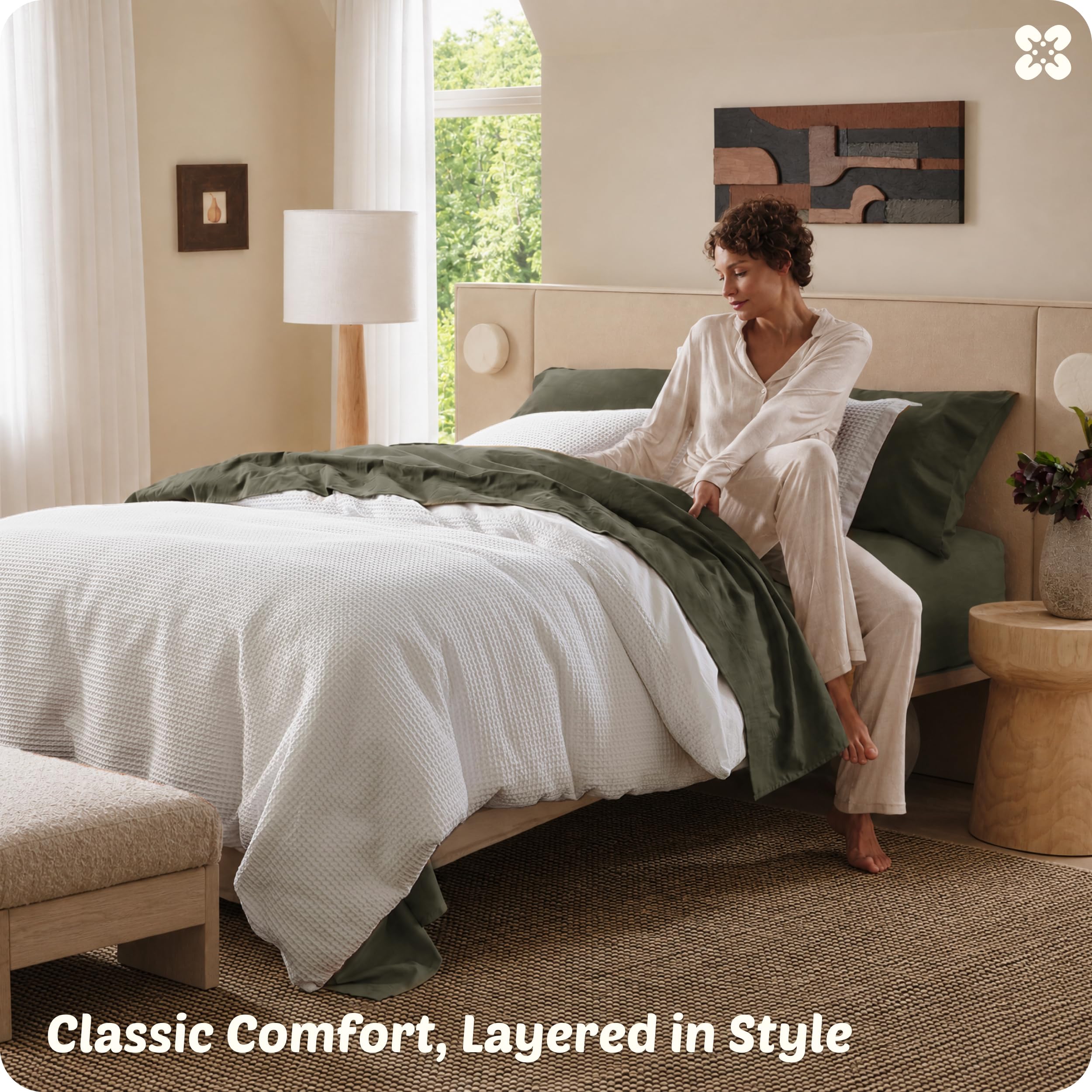 Bedsure comparaison d’échelle montrant dimensions King pour ajustement sûr