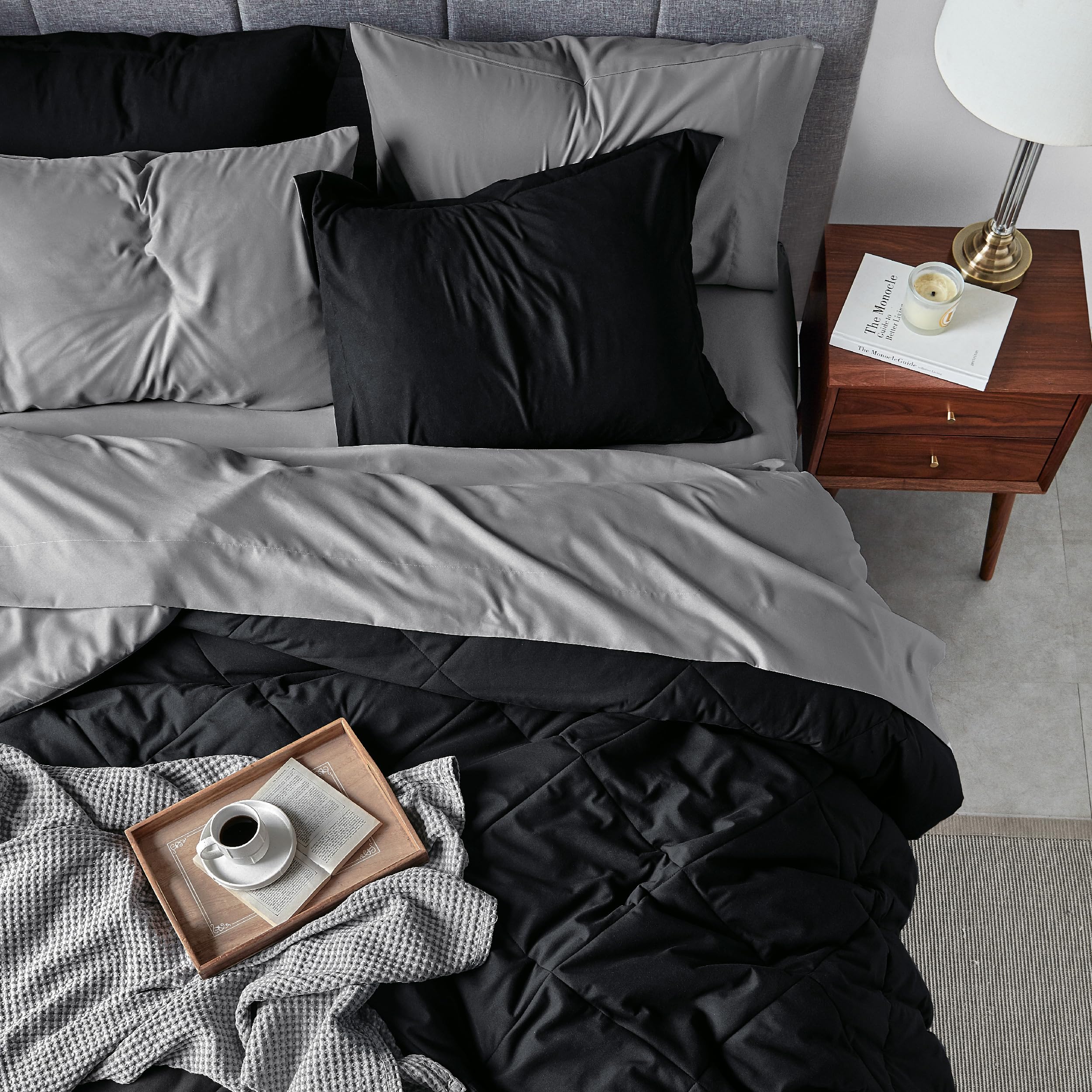 Bedsure comparaison taille Twin XL montrant longueur étendue pour lits étudiants
