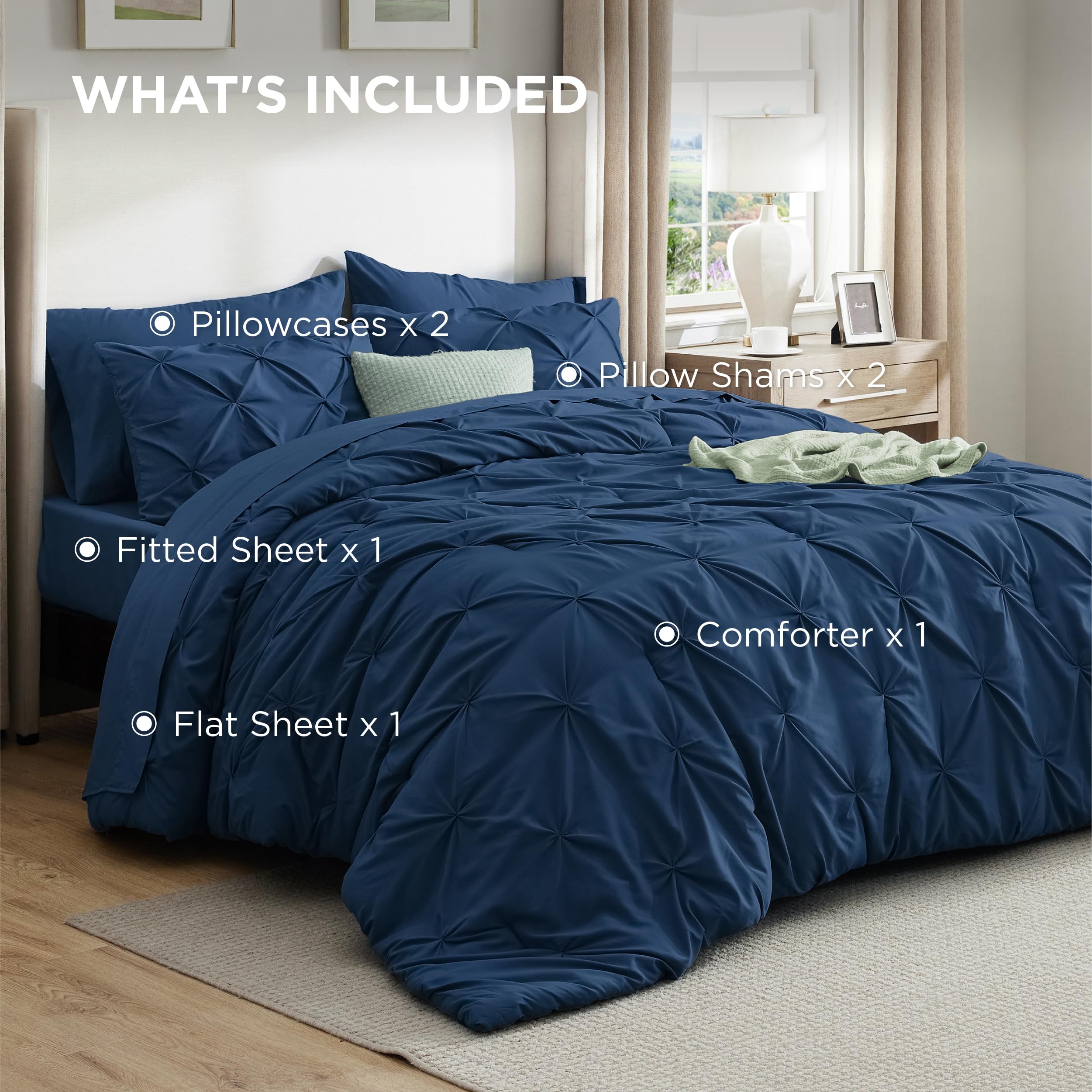Bedsure comparaison échelle sur lit king montrant dimensions exactes
