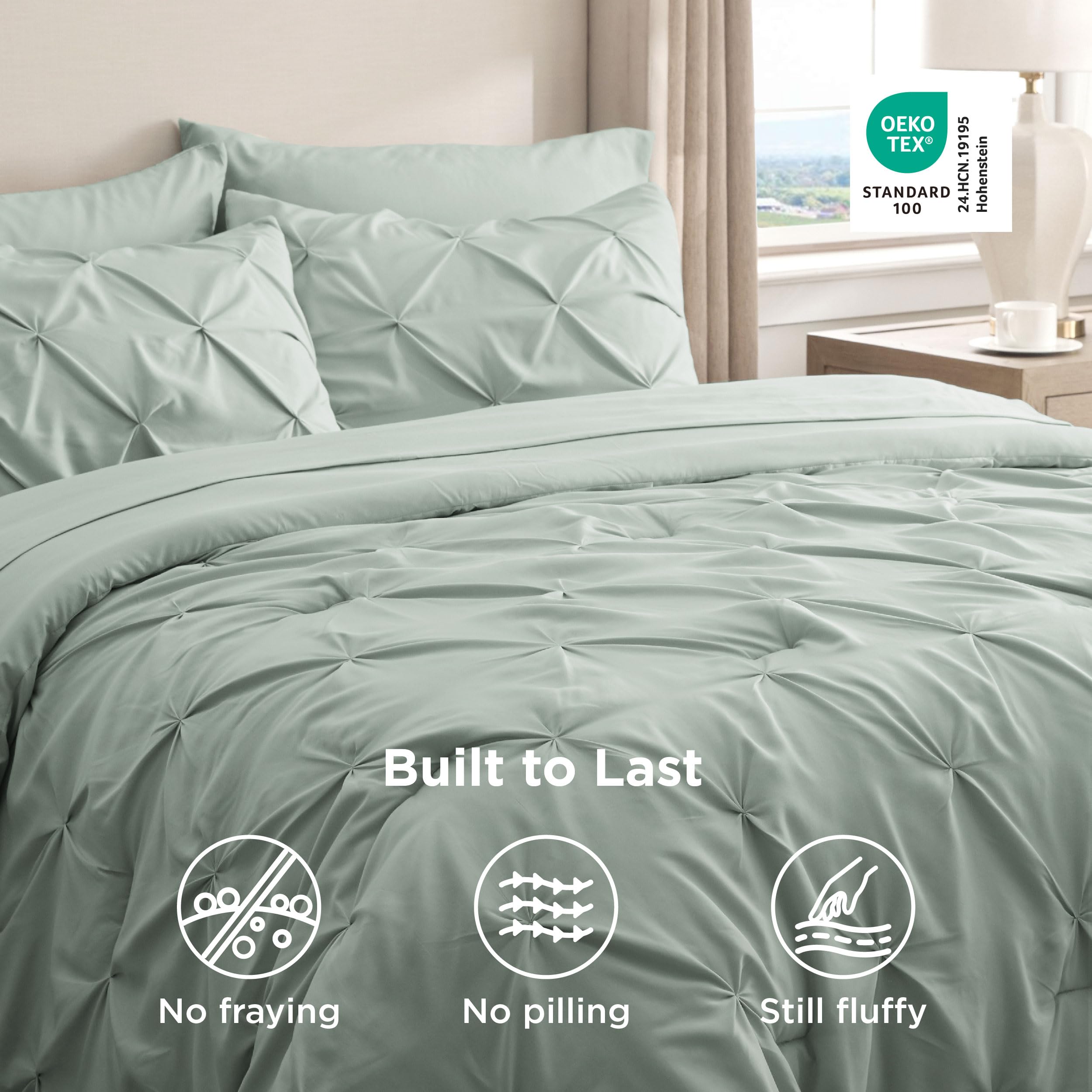 Bedsure coffret literie ouvert montrant ensemble complet prêt à offrir