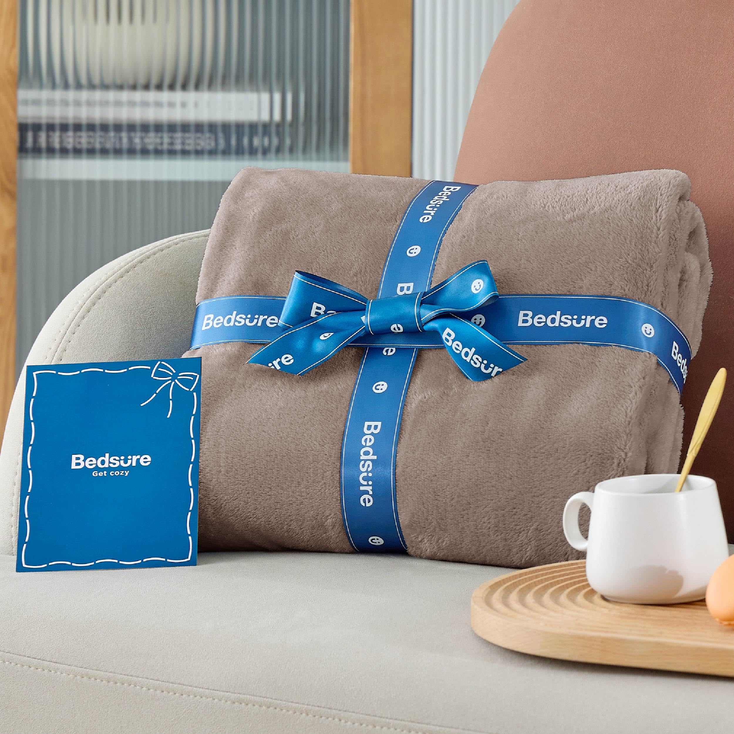 Bedsure couverture dans emballage montrant présentation prête à offrir