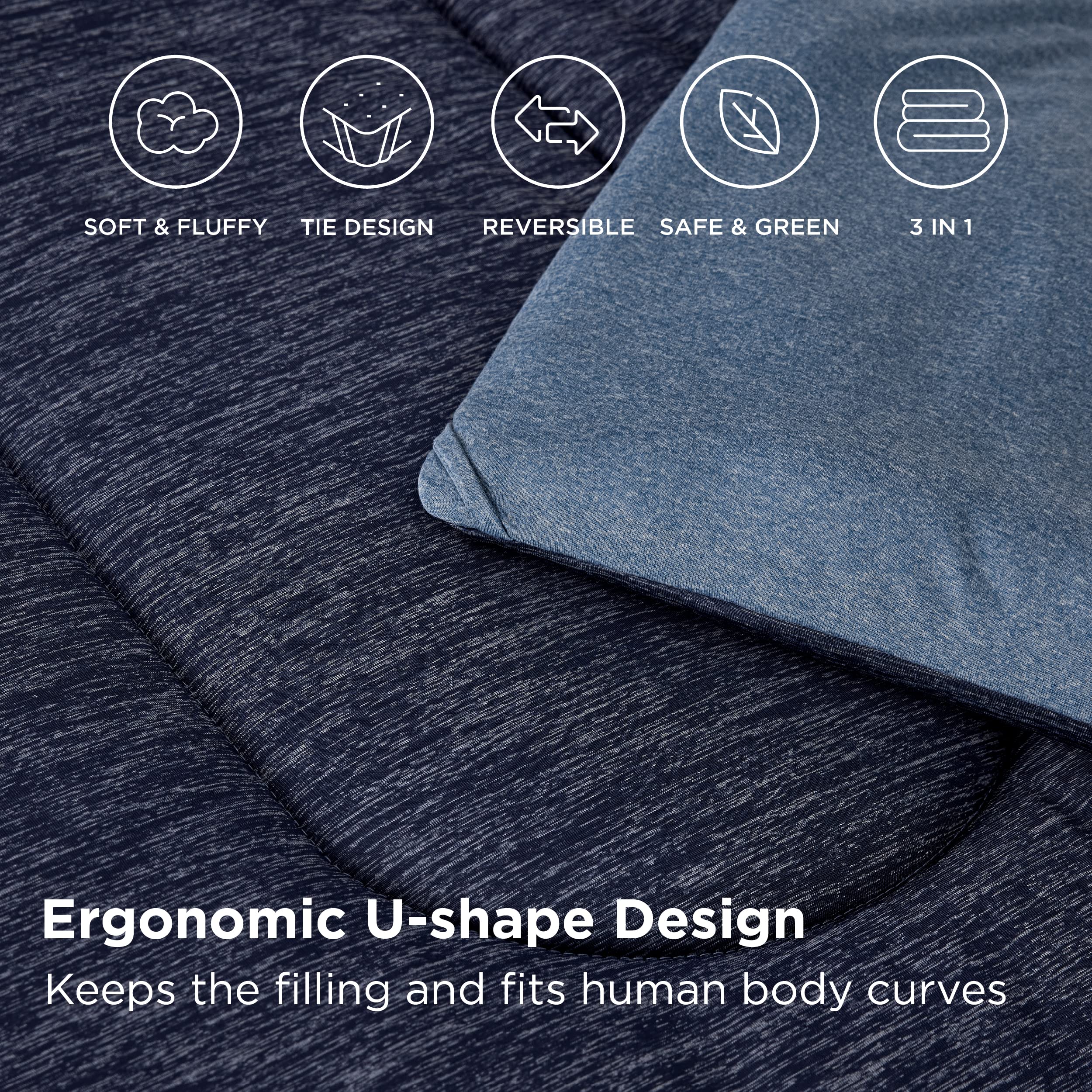 Bedsure emballage avec étiquette taille Twin/Twin XL et informations produit